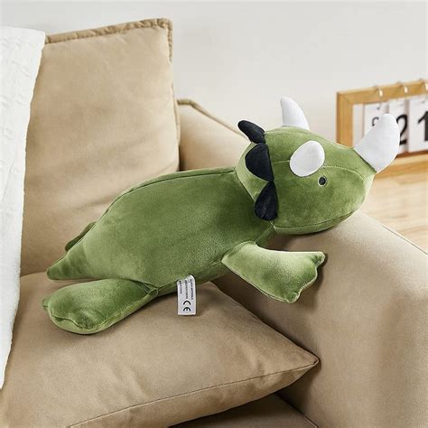 Weighted stuffed dinosaur - This item: 4LB Cute Weighted Stuffed Animals Plush - 24 inch Soft Weighted Dinosaur Plush Toy Pillow for Adults and Children (Green Dinosaur) $31.99 $ 31 . 99 Get it as soon as Monday, Nov 20 